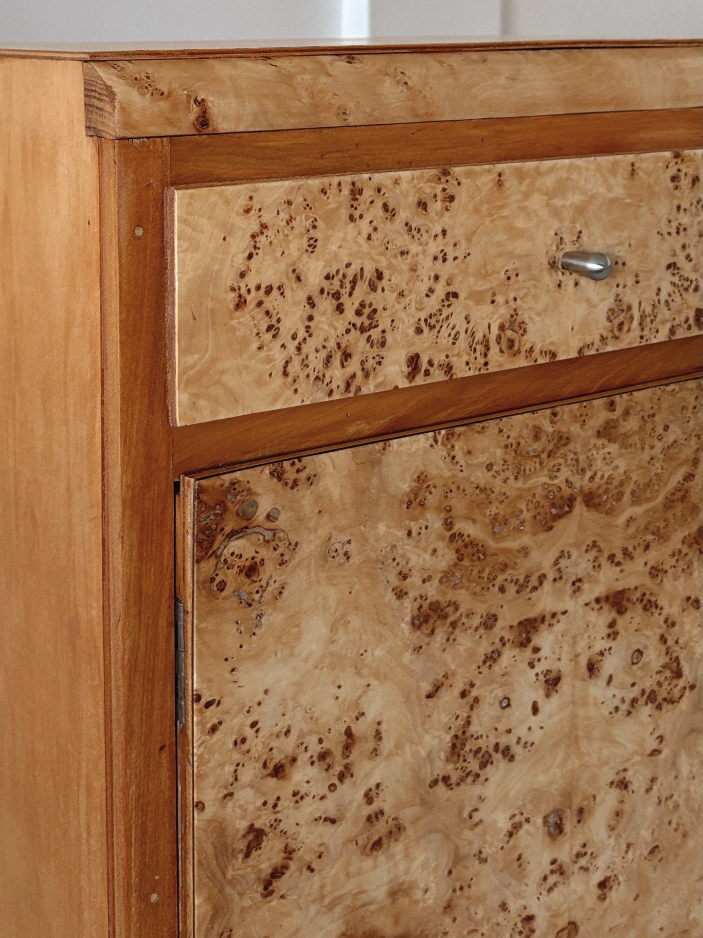1950s Burl Bedside Tables