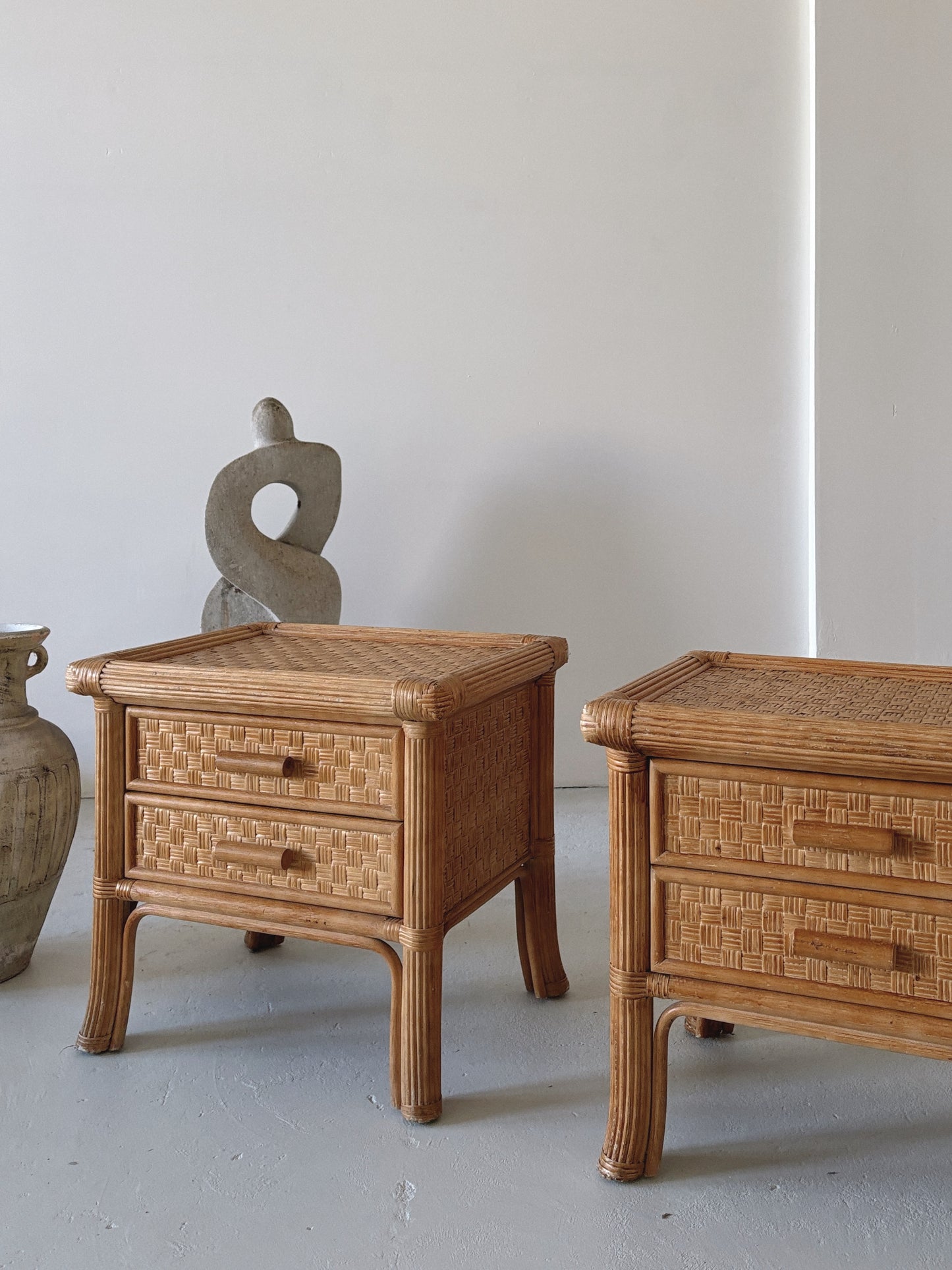 Rattan Bedside Tables