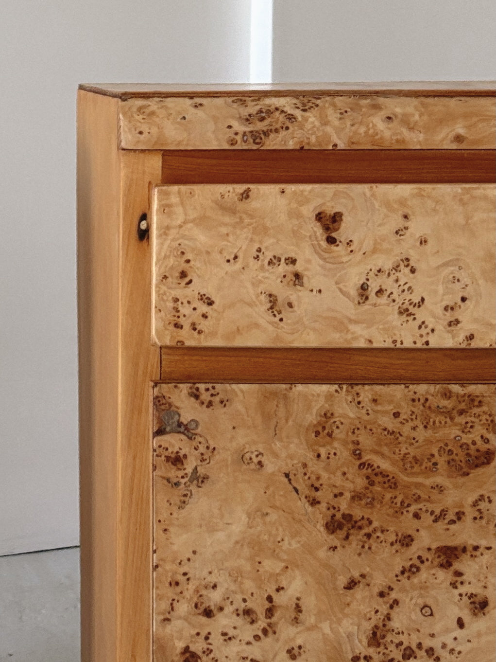 1950s Burl Bedside Tables