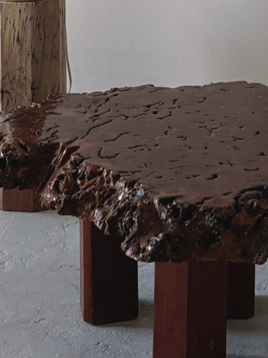Organic Shaped Burl Coffee Table