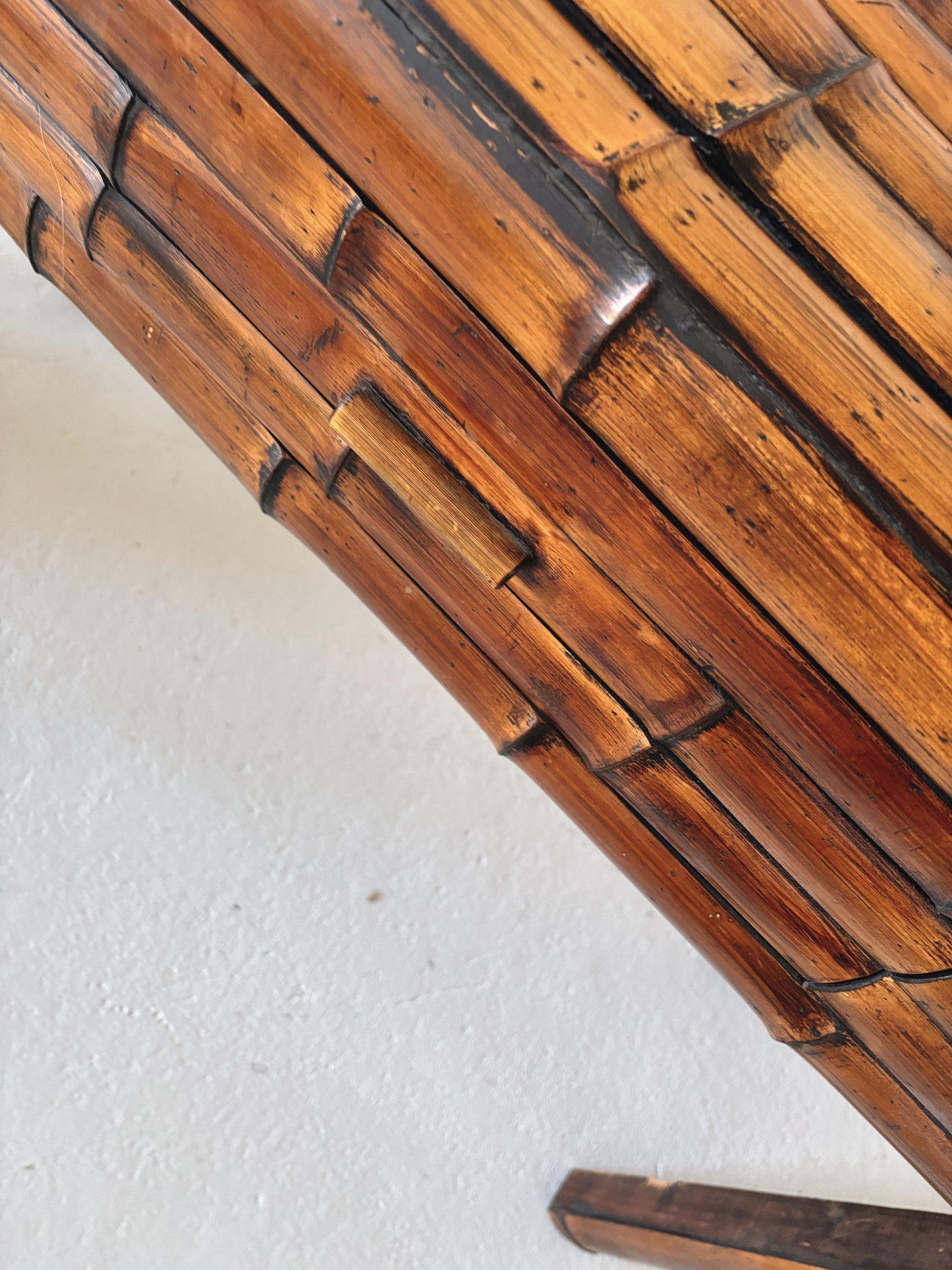Dark Bamboo Console Table