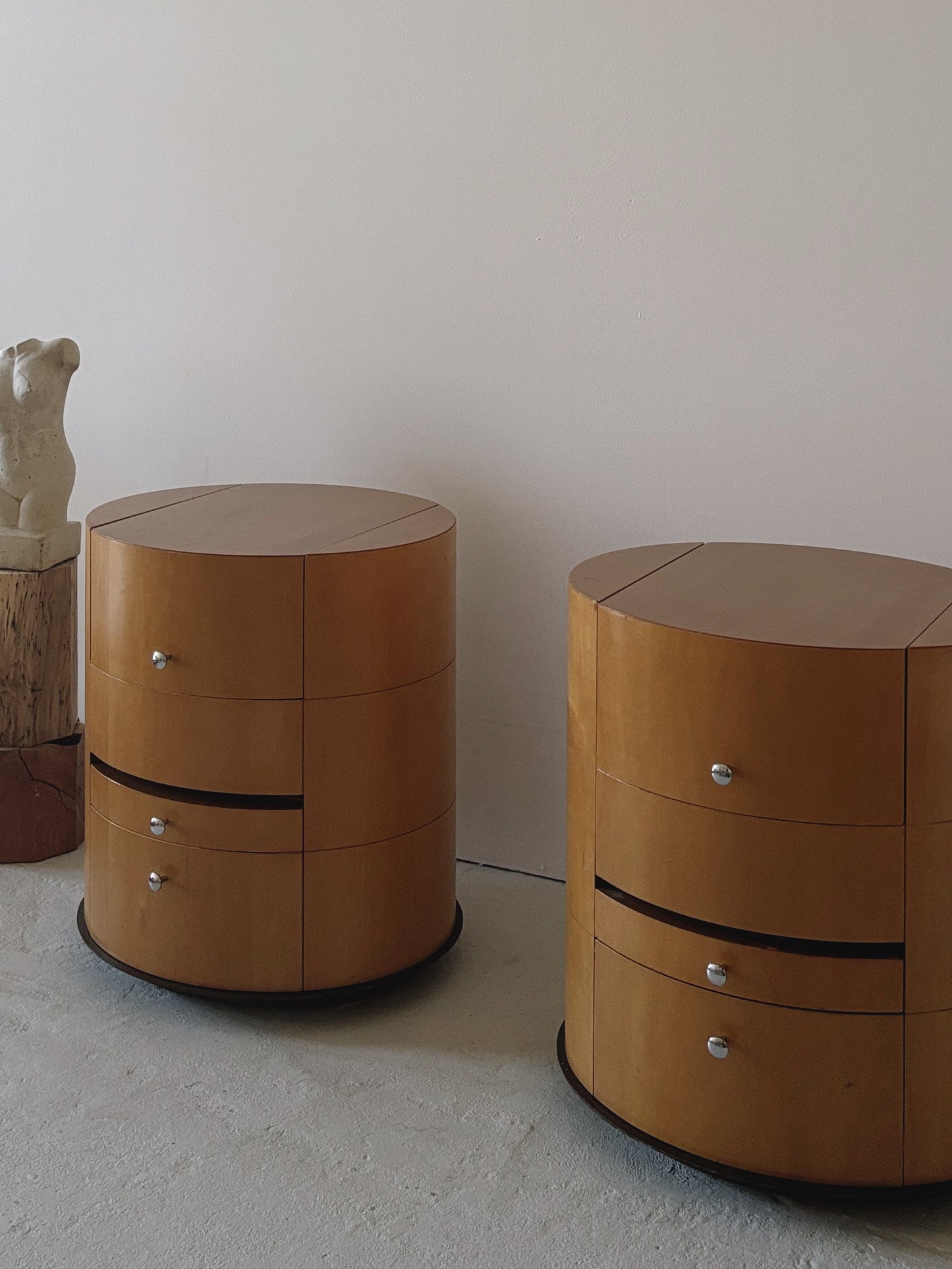 Oval 1990s Bedside Tables