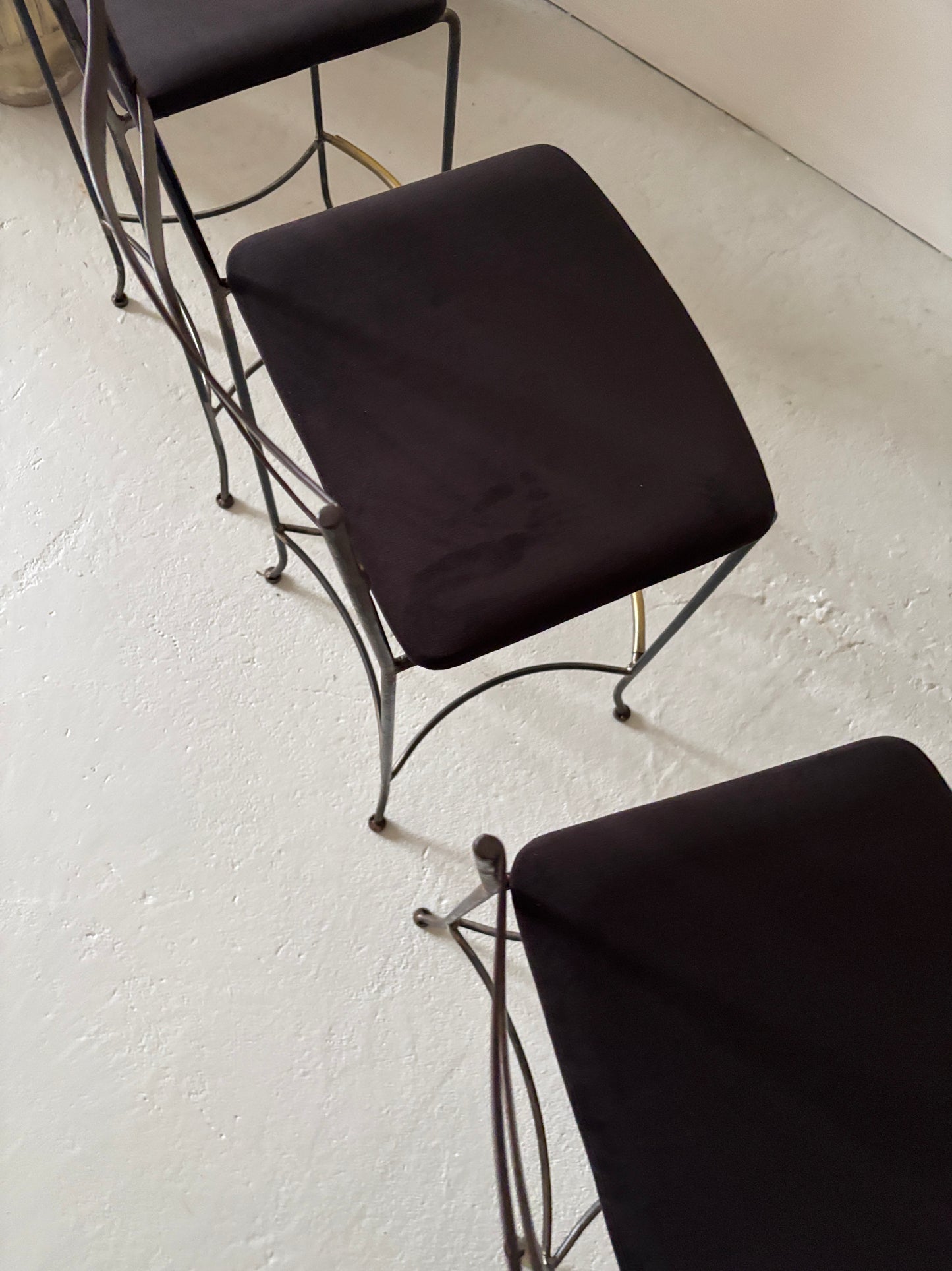 Set of 3 Wavy Stools