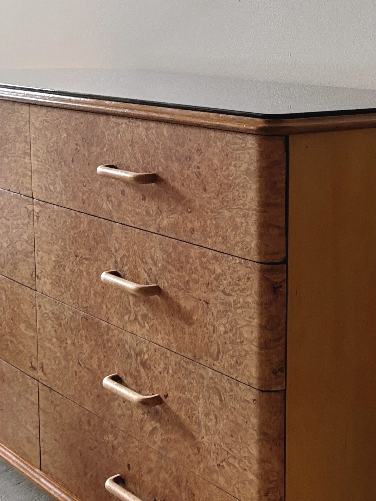 Walnut Burl 8 Drawer Sideboard