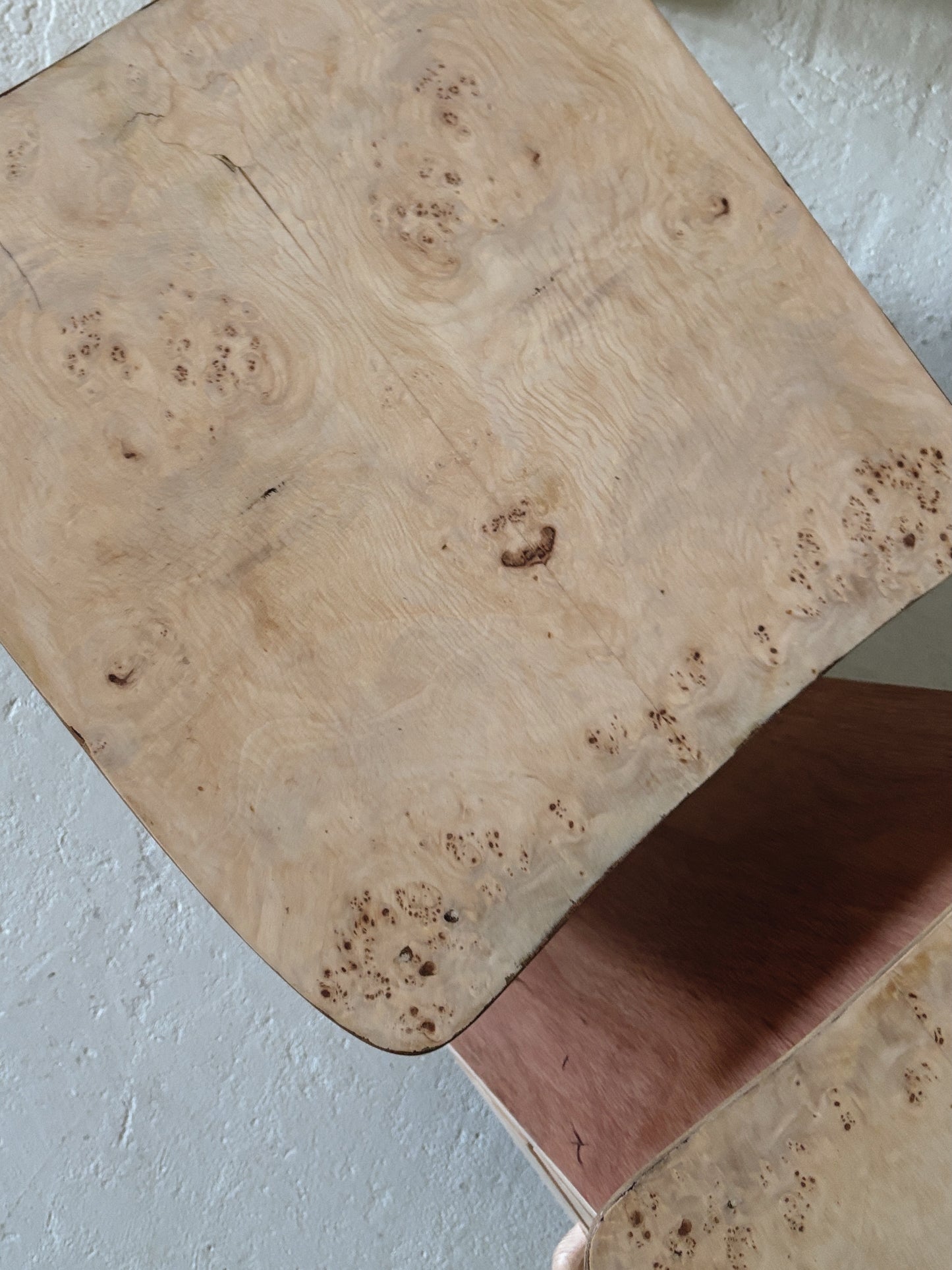 Petite Burl Bedside Tables