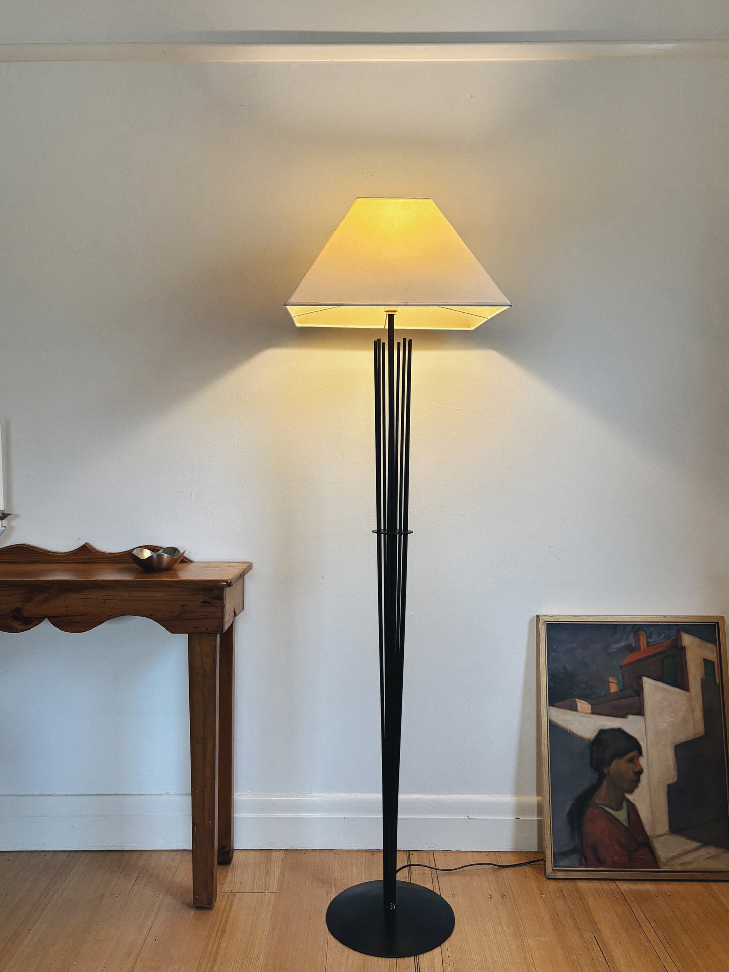 Sculptural Wrought Iron Floor Lamp