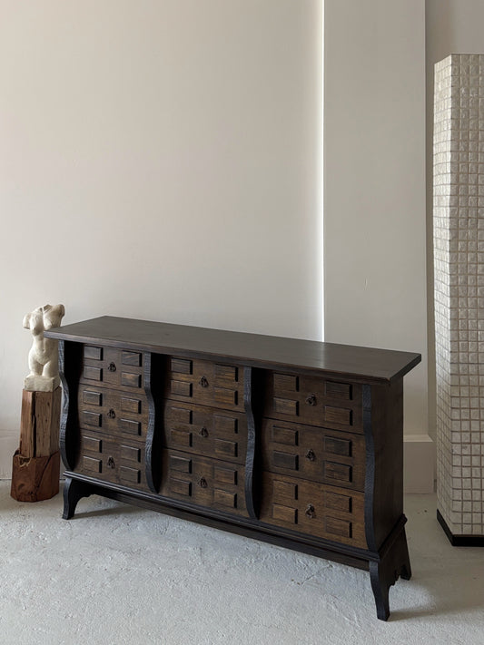 9 Drawer Brutalist Sideboard