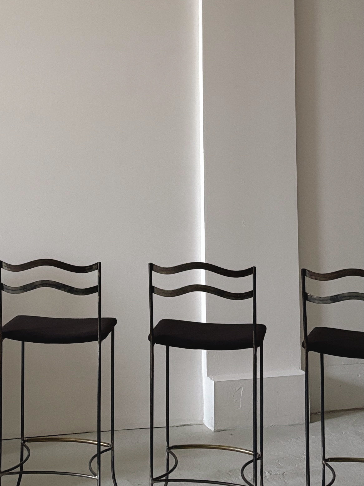 Set of 3 Wavy Stools