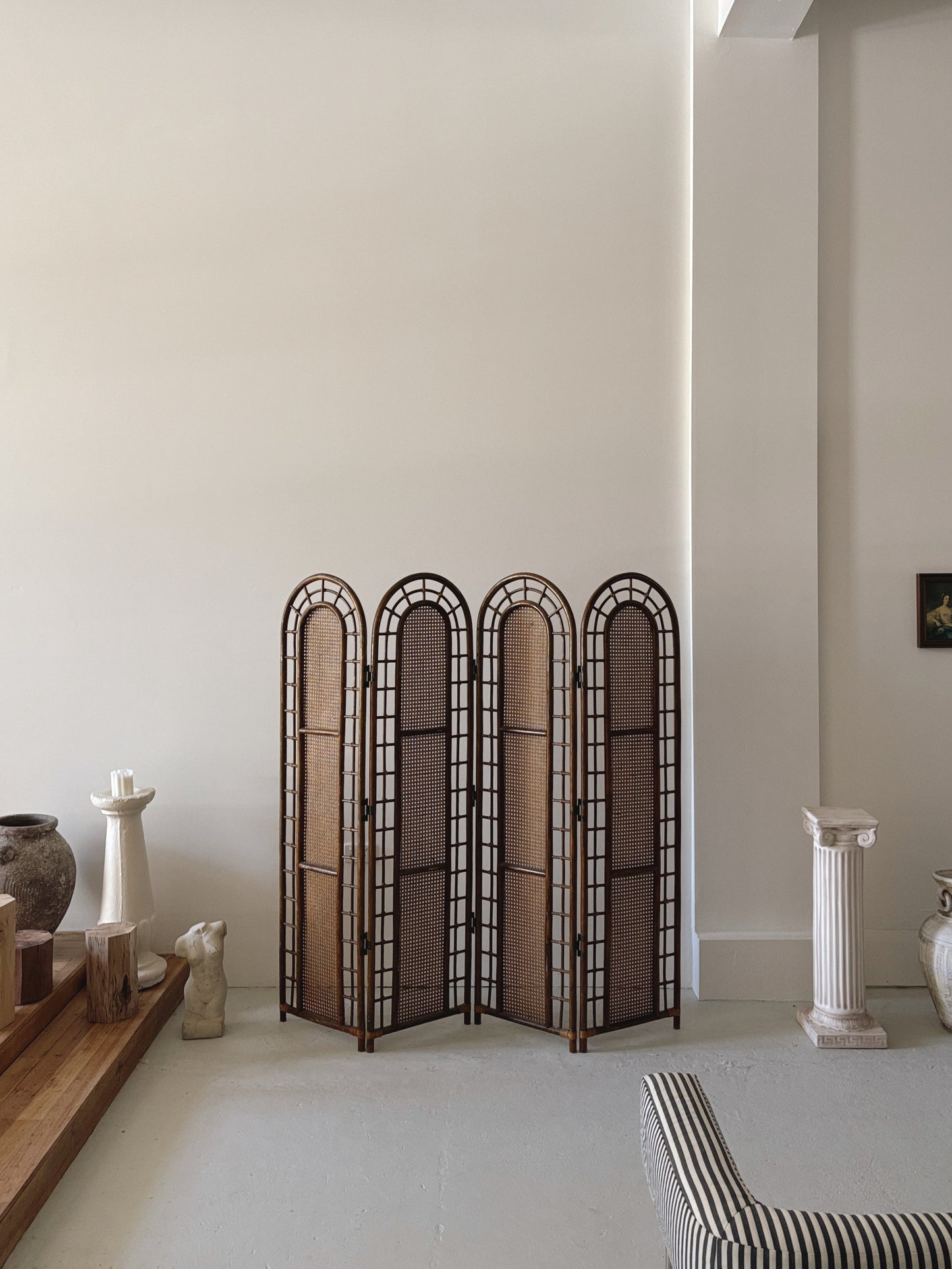 Bamboo and Rattan Room Divider
