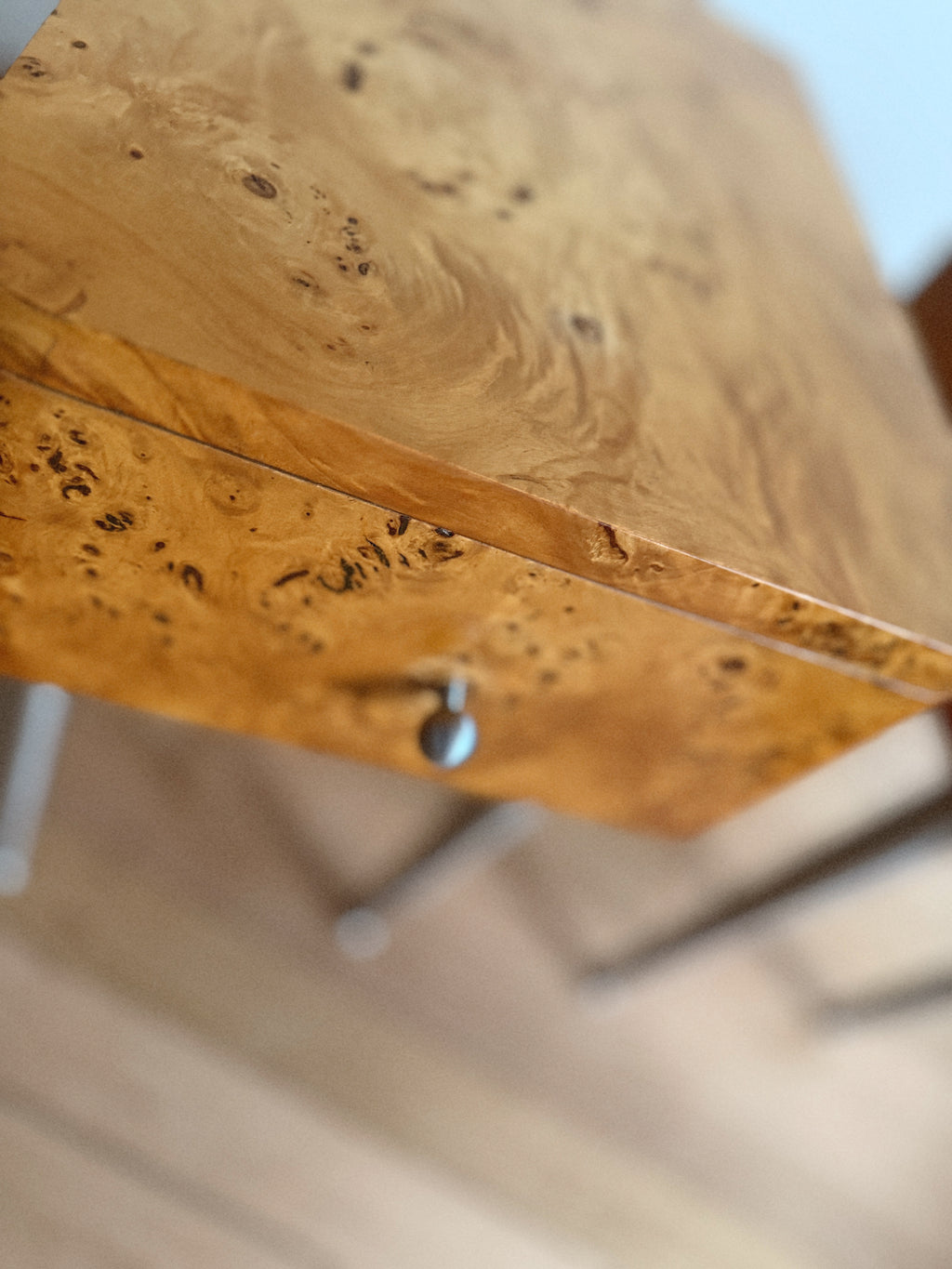 One Drawer Burl Bedside Tables