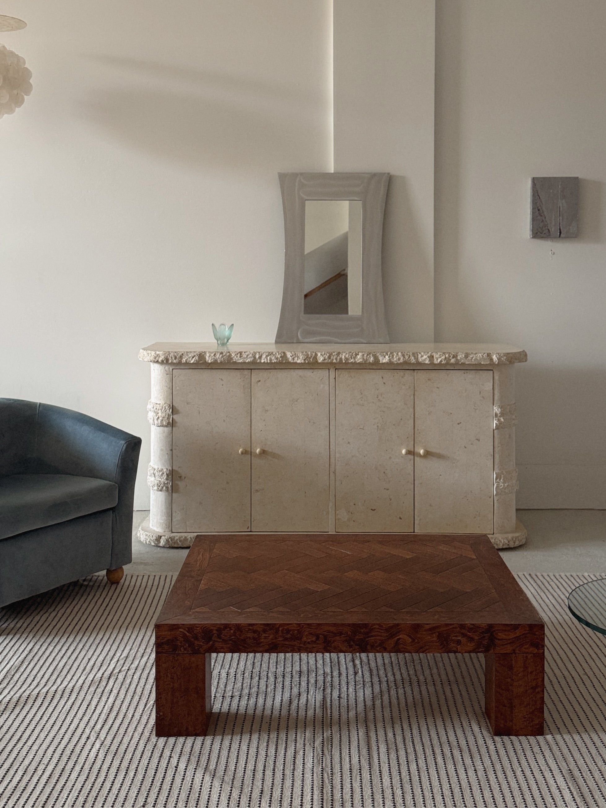 Burl Inlay Coffee Table