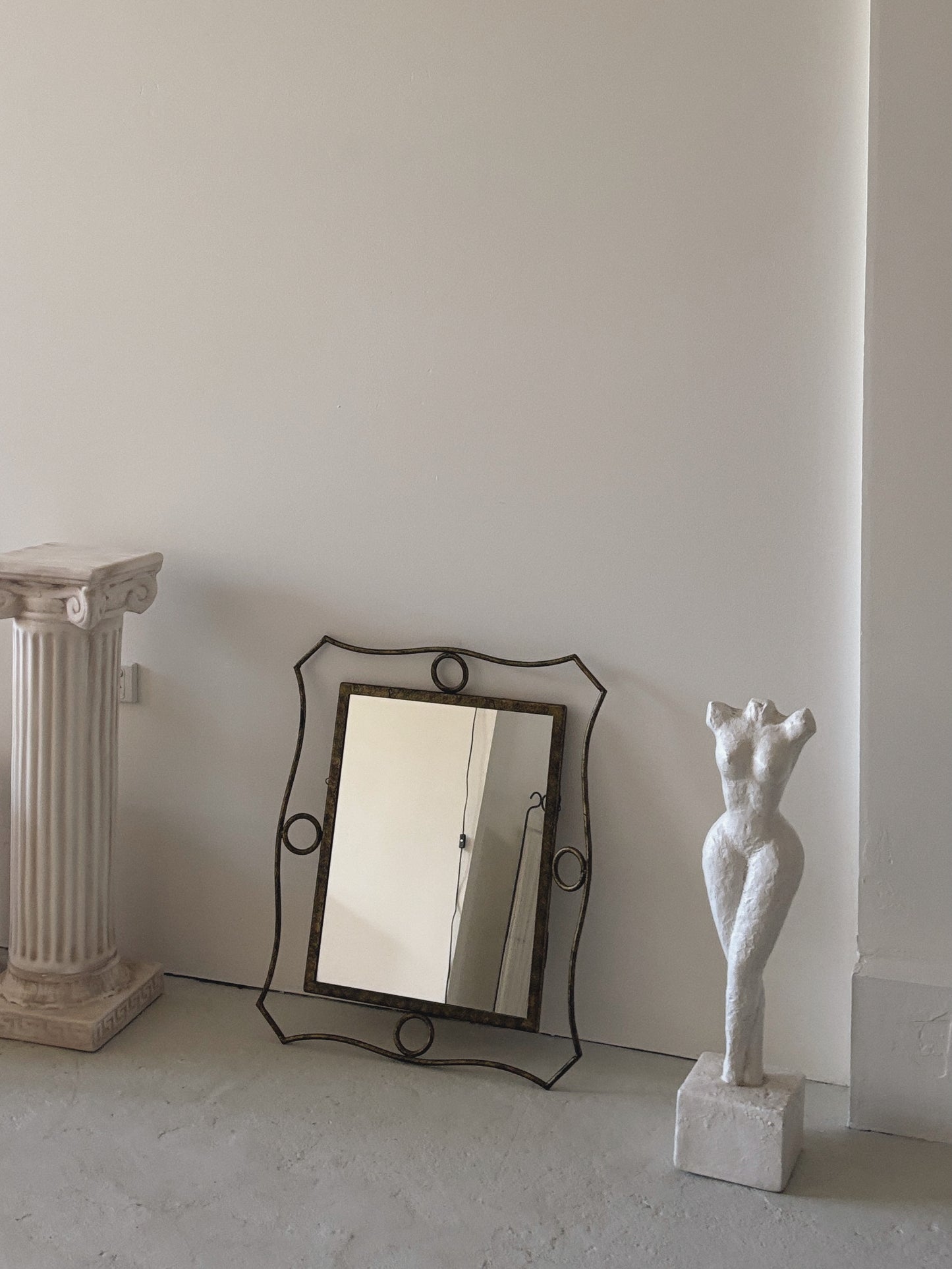 Geometric Steel Mirror