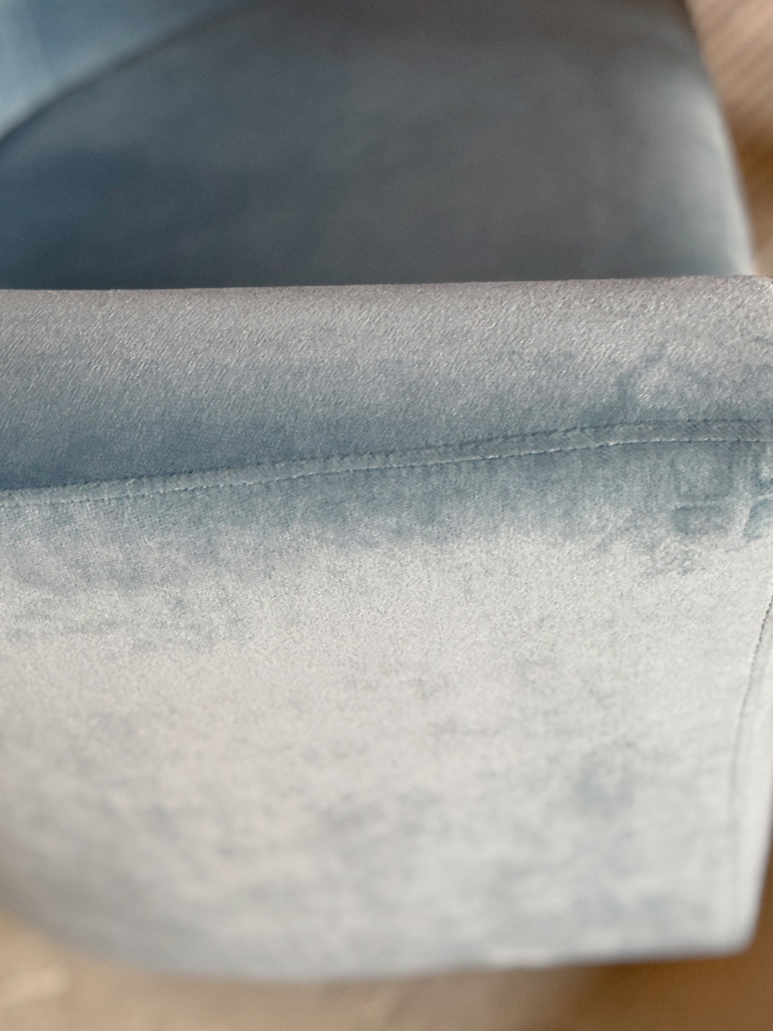Blue Velvet Armchair