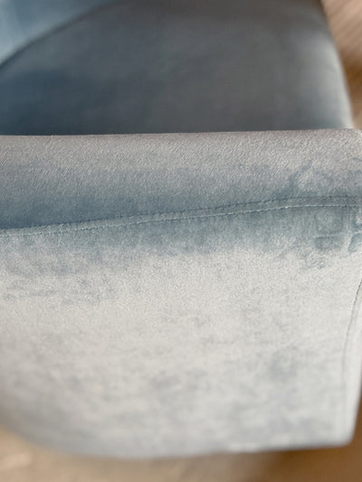 Blue Velvet Armchair