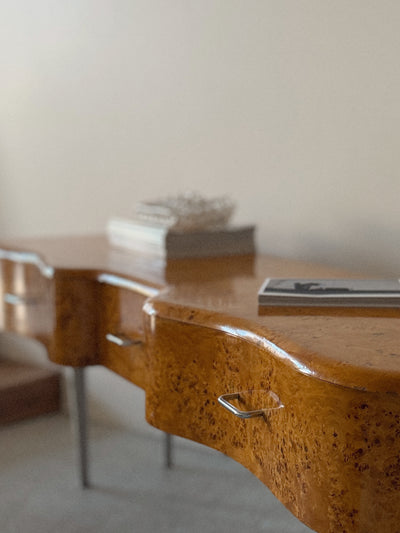 Longline Burl Console Table