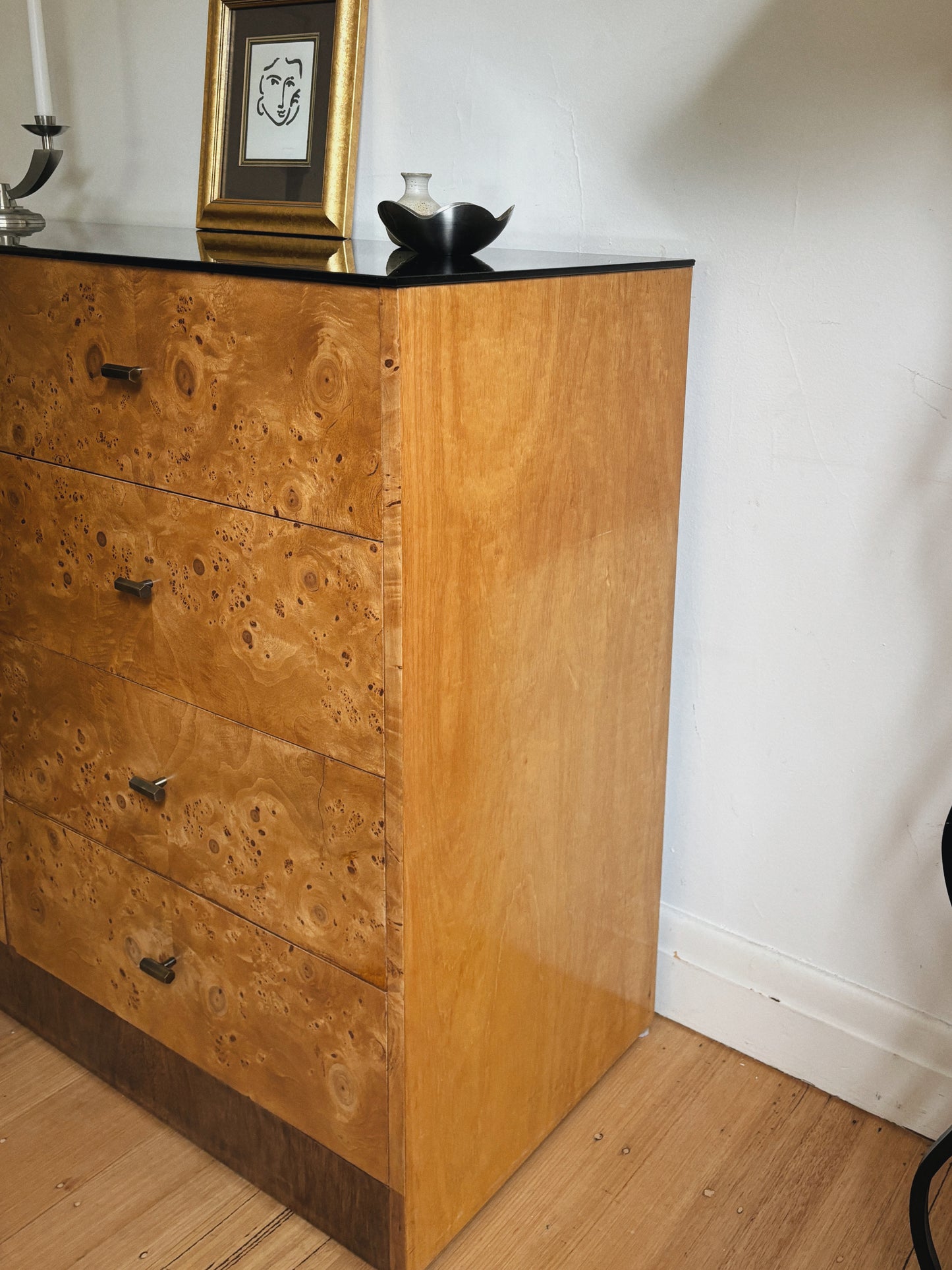 1960s Burlwood Sideboard