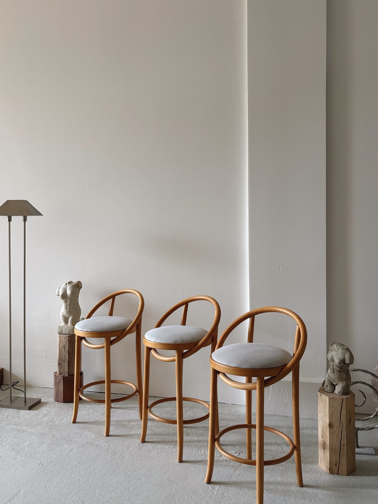 *CUSTOM* Set x 3 1990s Bentwood Stools