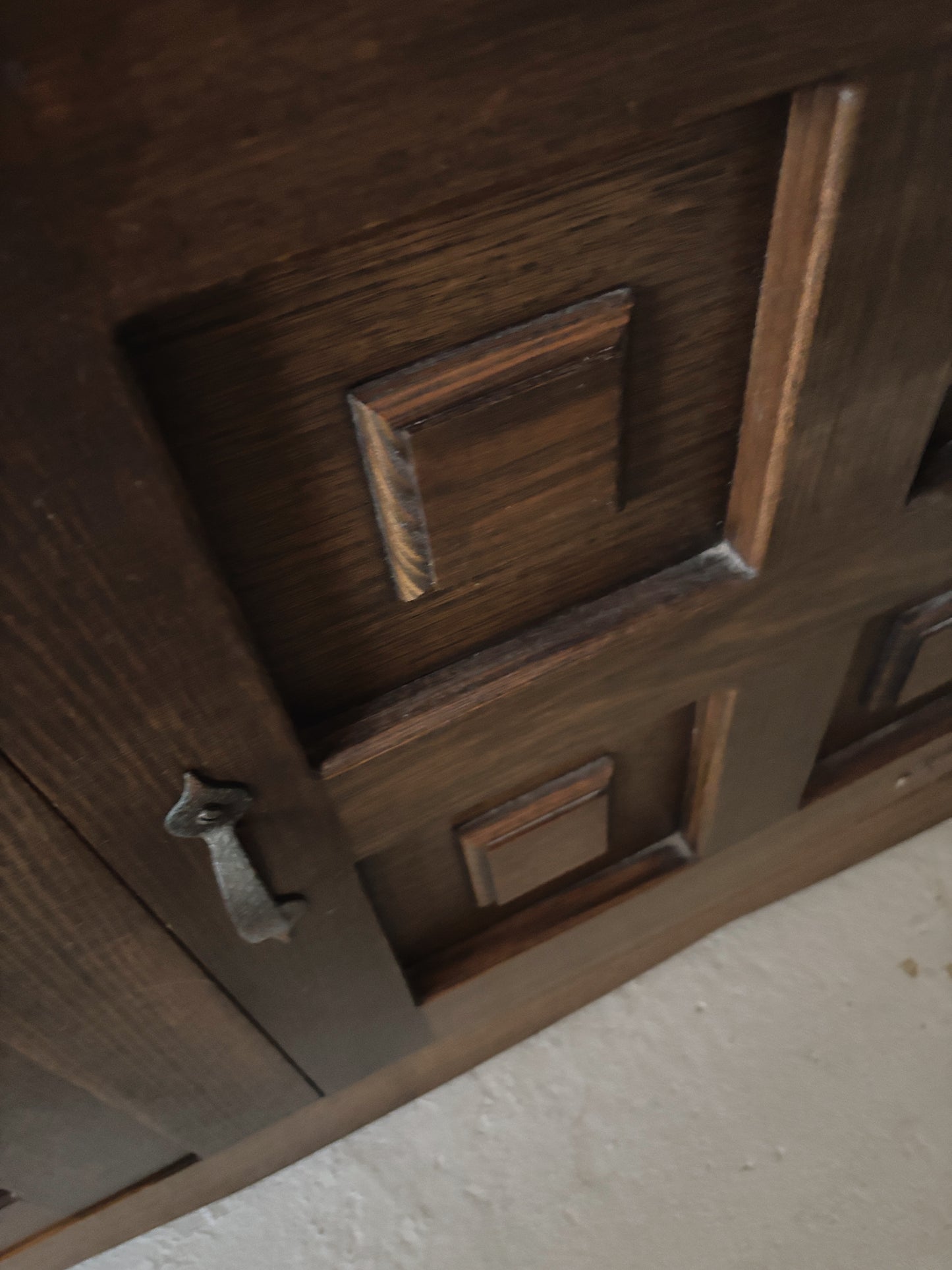 1970s Brutalist Walnut Sideboard