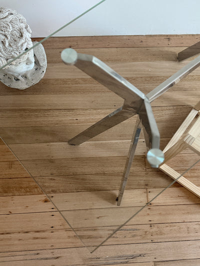 Glass + Chrome Desk/Table