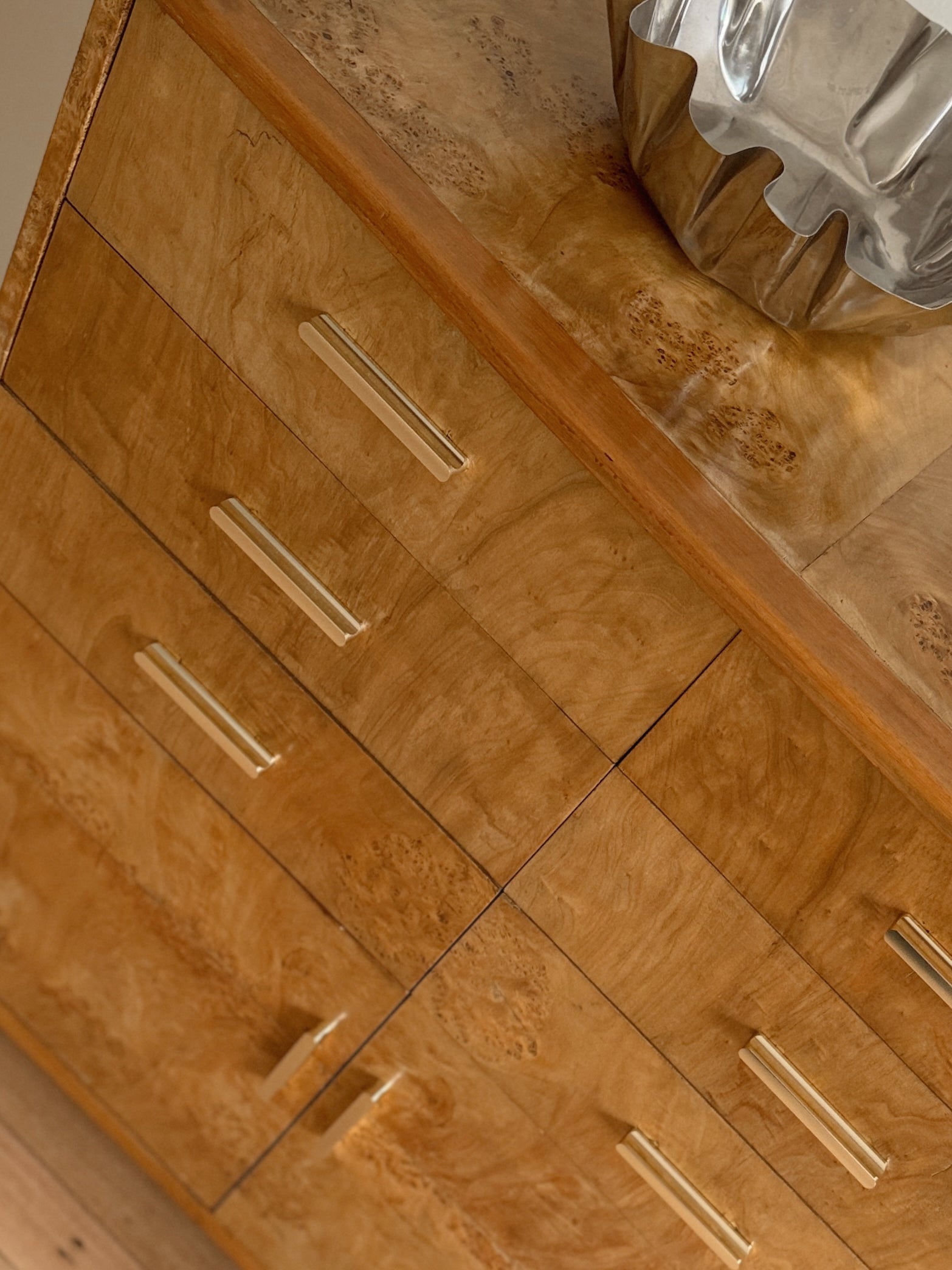 Tall Burl Sideboard