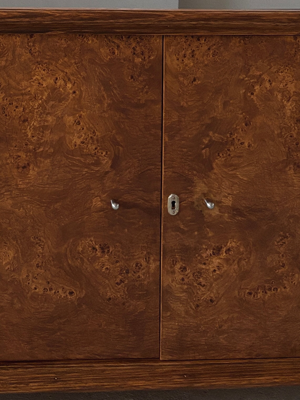 Mid Century Burl Sideboard