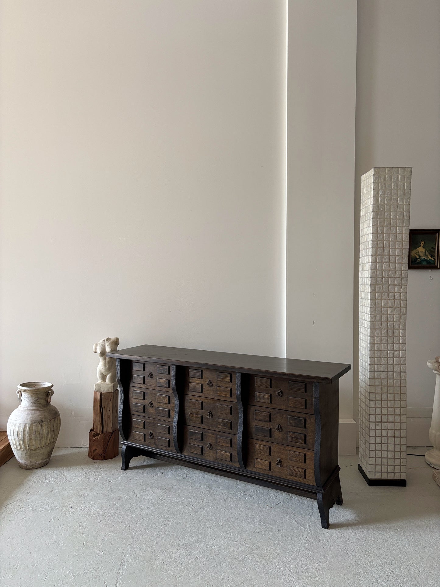 9 Drawer Brutalist Sideboard