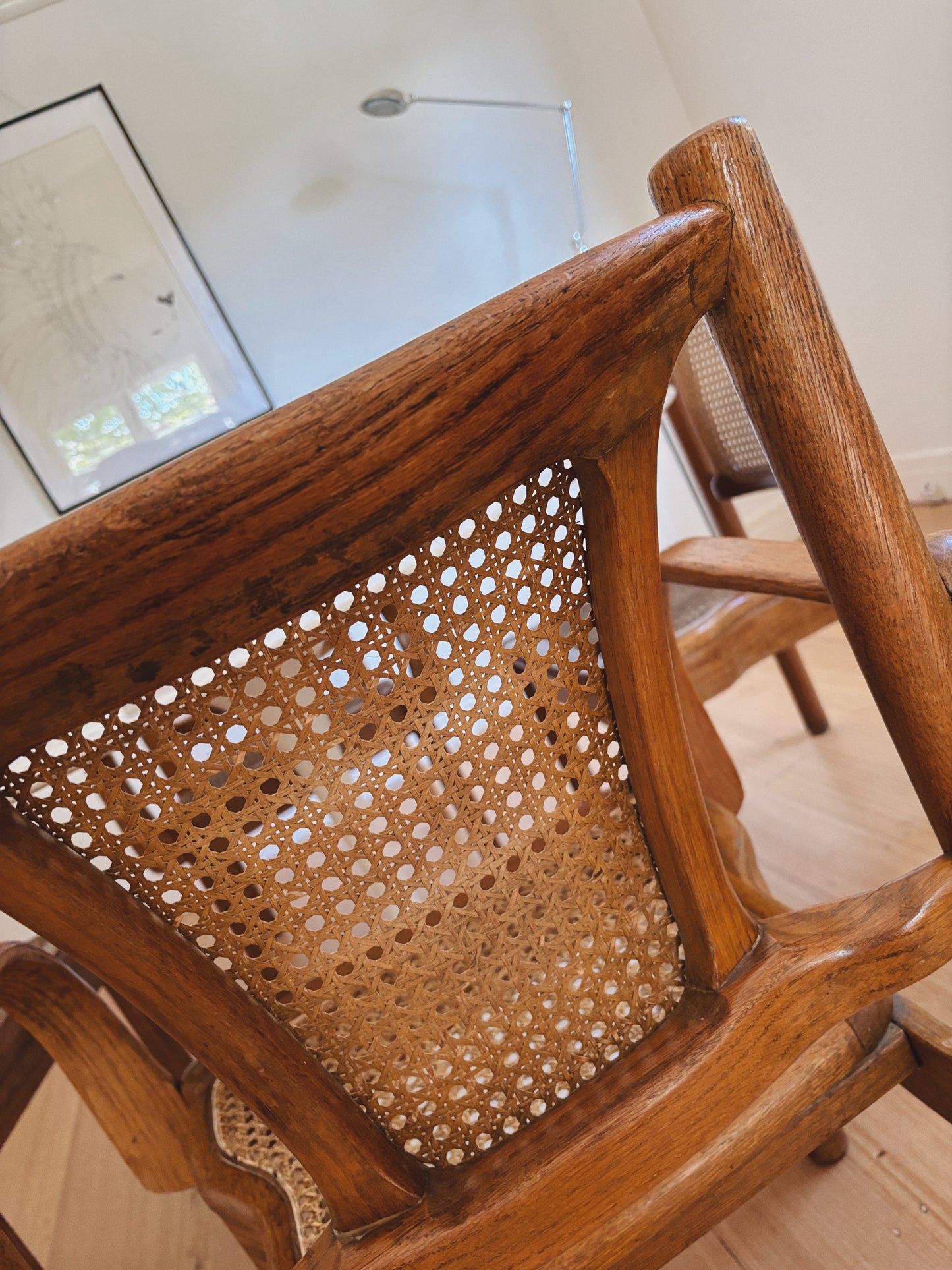 Set 6 Rattan Bentwood Chairs