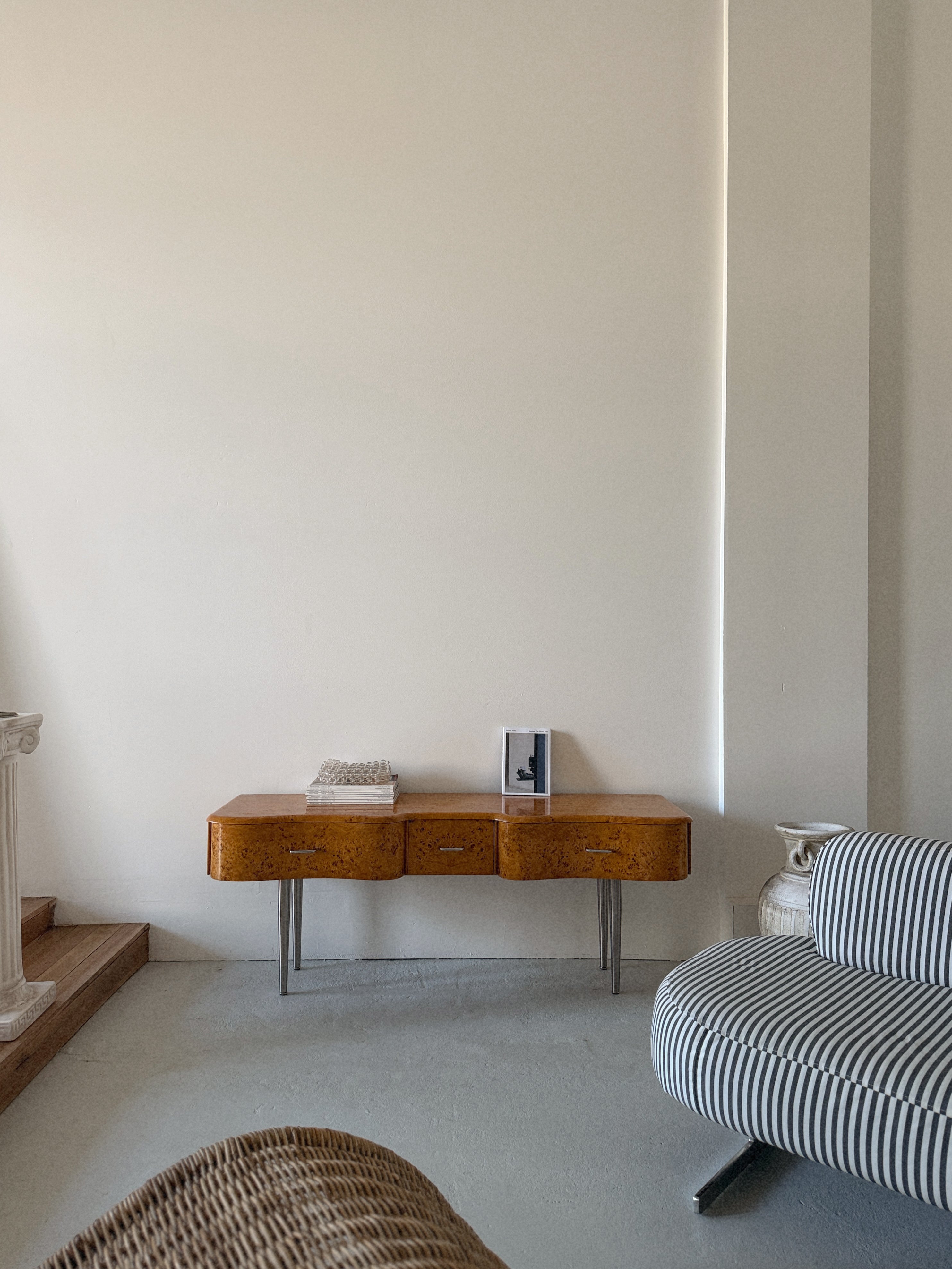 Longline Burl Console Table