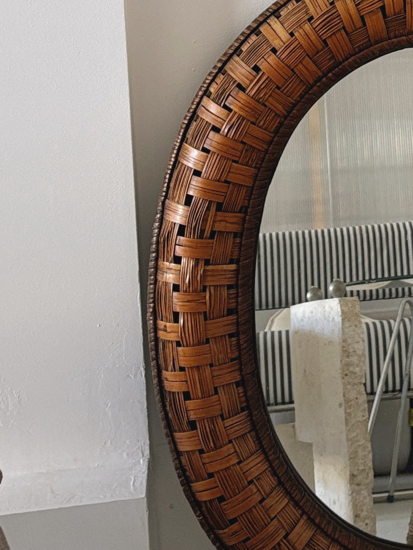 Vintage Woven Mirror