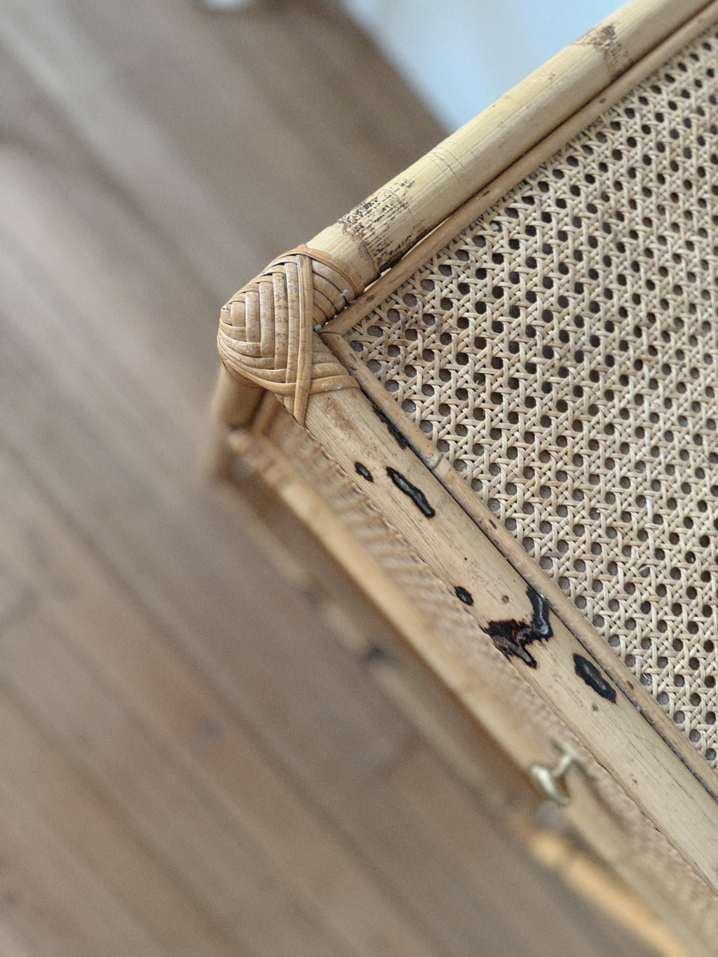 Vintage Rattan Side Tables