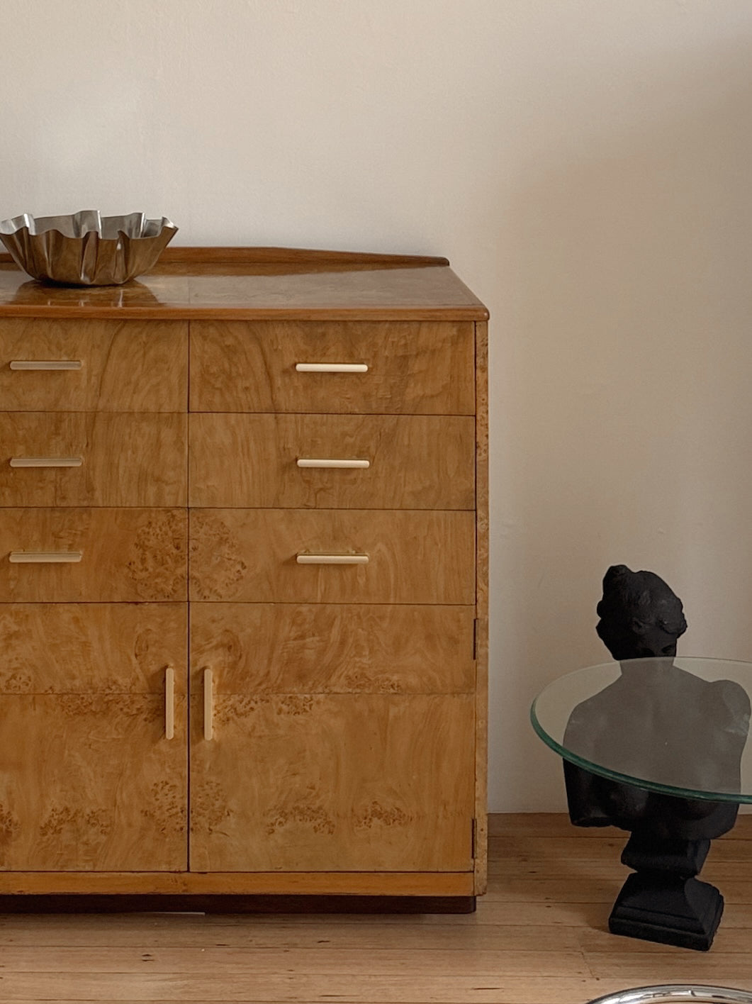 Tall Burl Sideboard