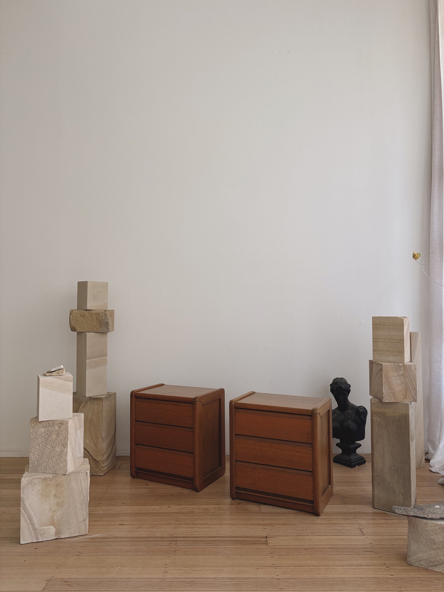 1970s Oak Beside Tables