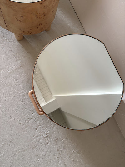 Bespoke Round Burl Bedside Tables