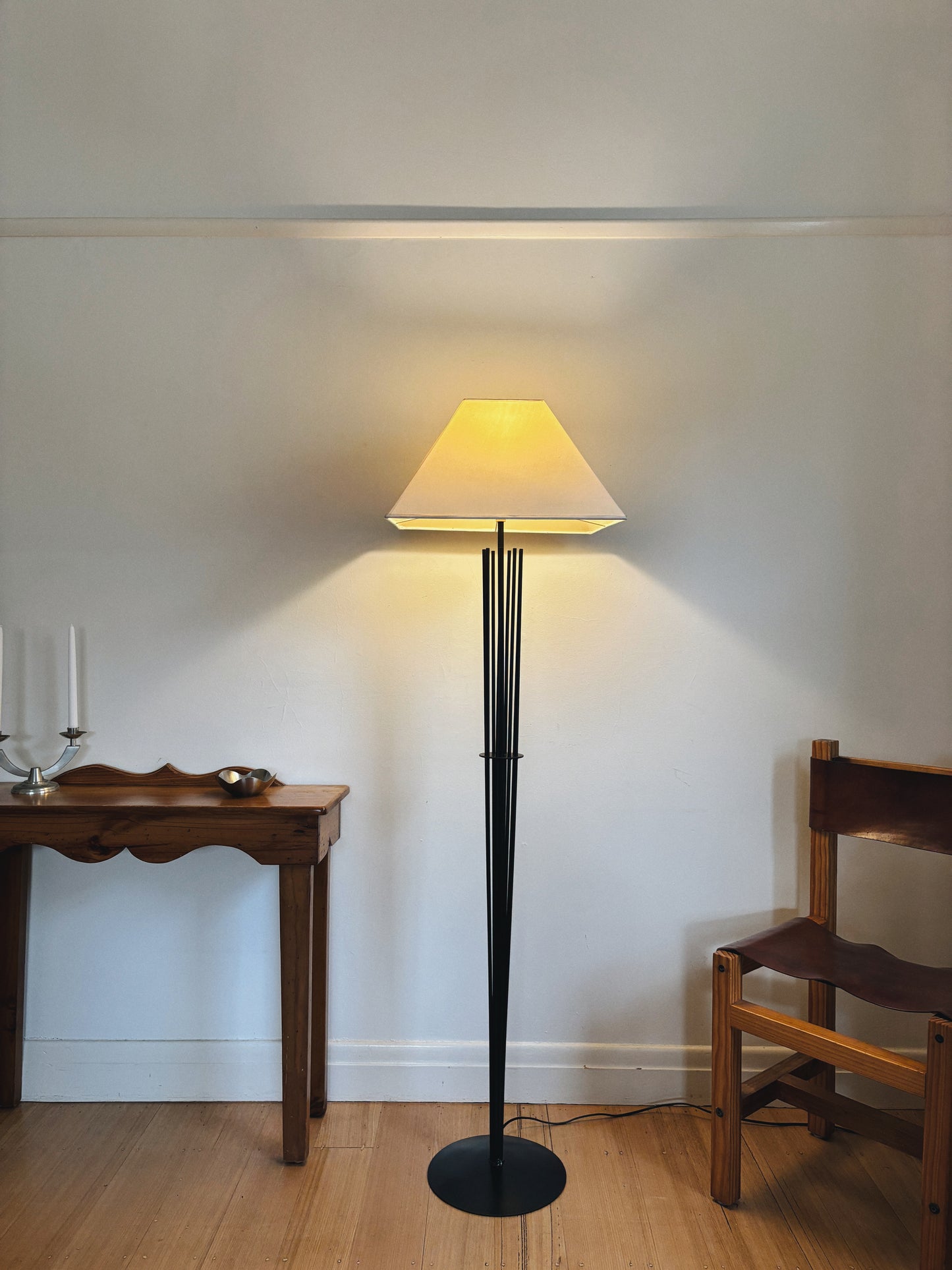 Sculptural Wrought Iron Floor Lamp