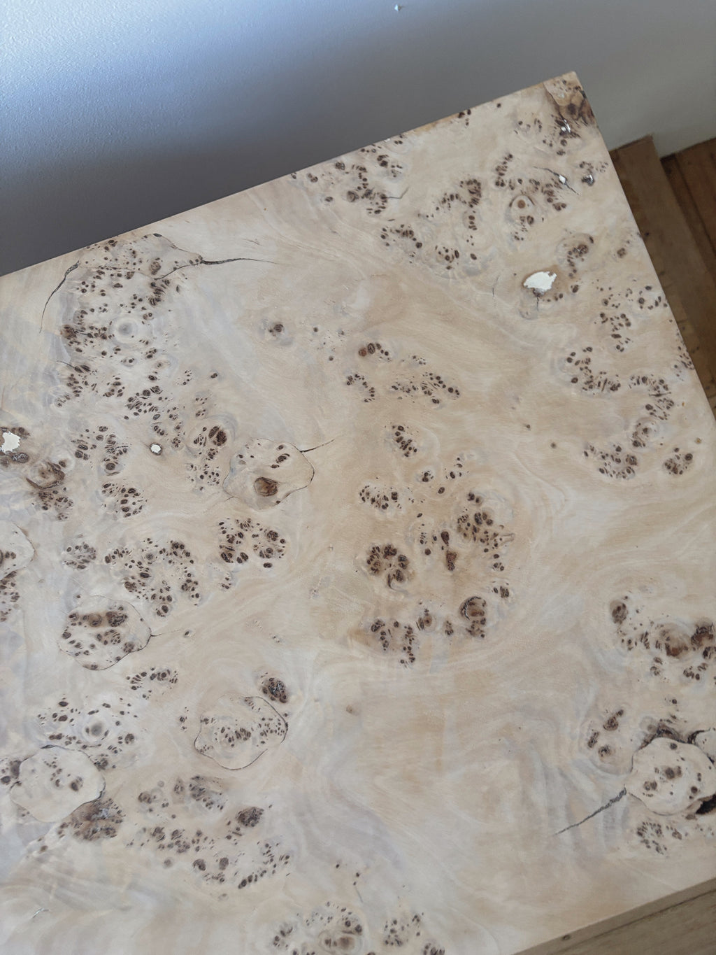 Light Burl bedside tables