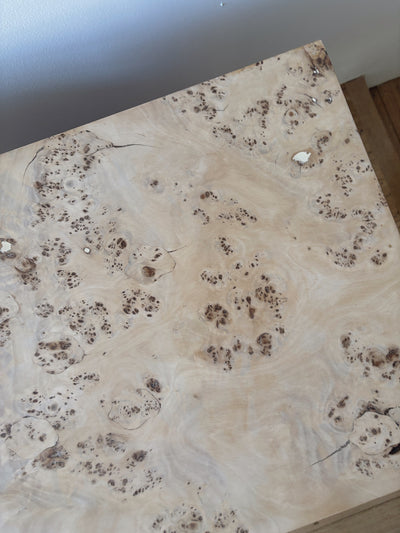 Light Burl bedside tables