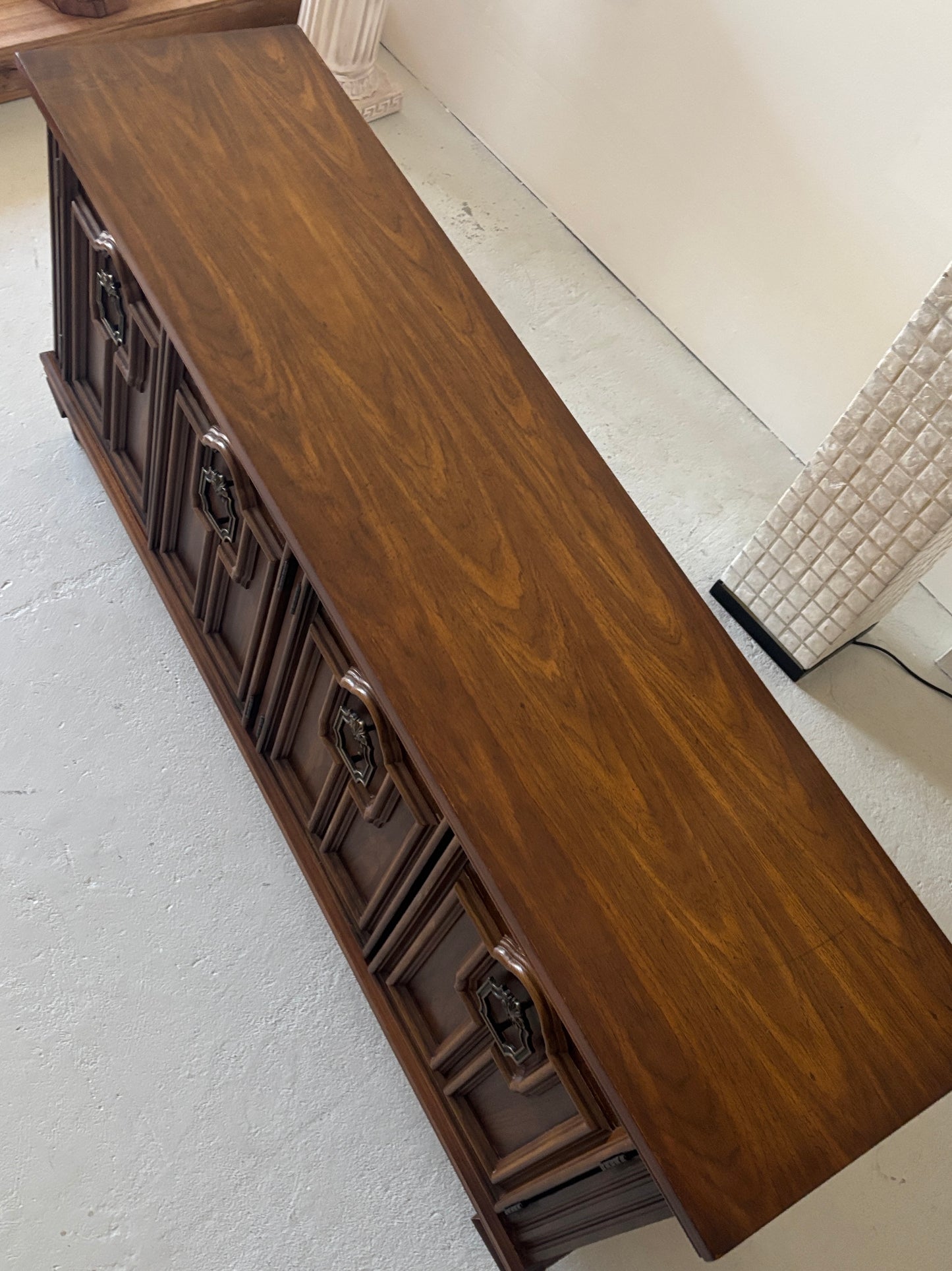 Detailed Brutalist Oak Sideboard