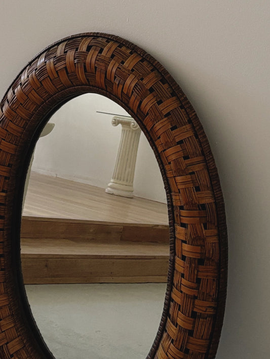 Vintage Woven Mirror
