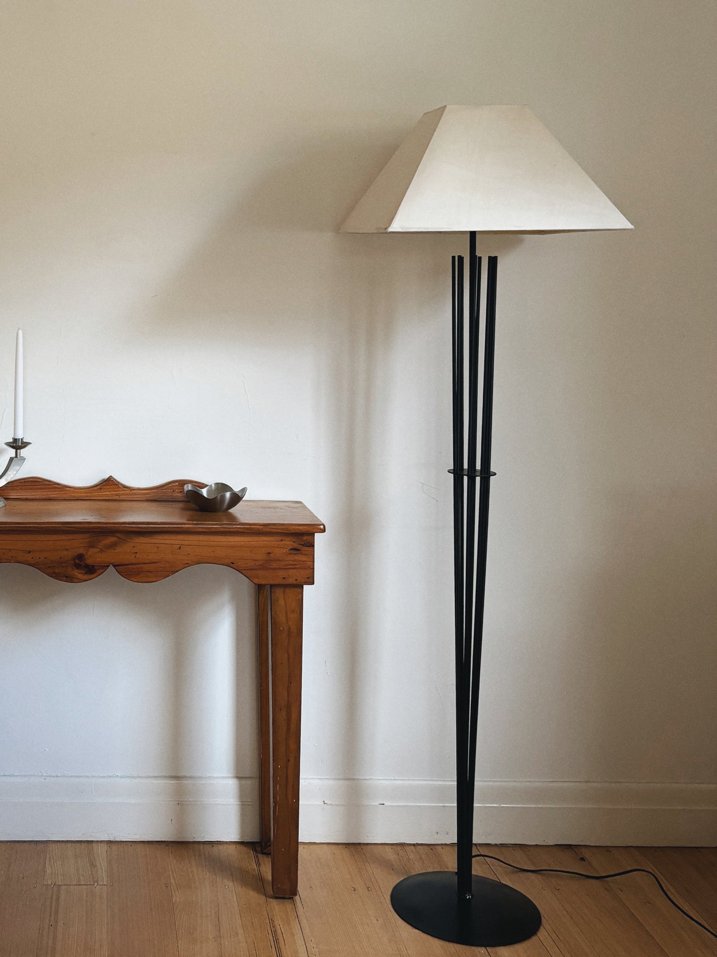 Sculptural Wrought Iron Floor Lamp