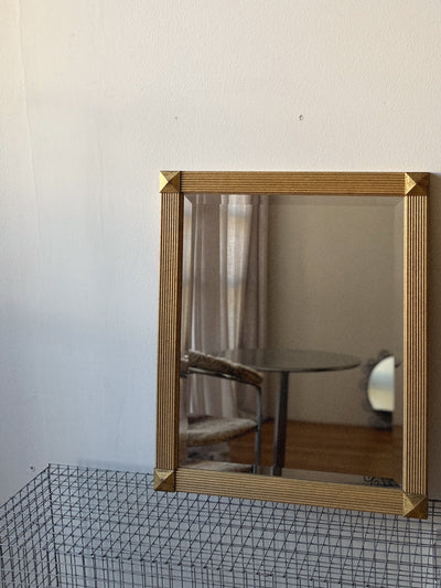 Gold Framed Square Mirror