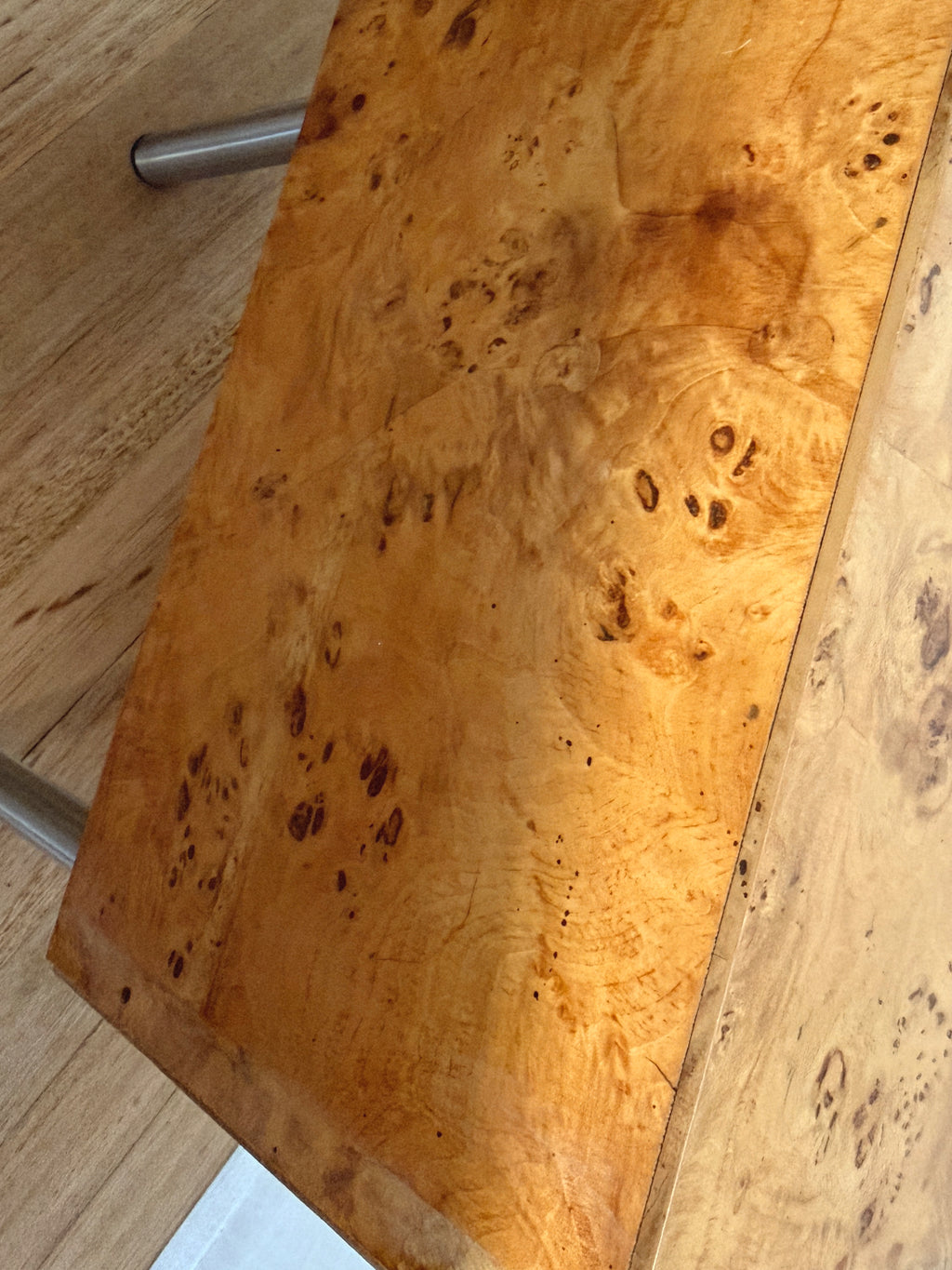 Wave Front Burl Bedside Tables