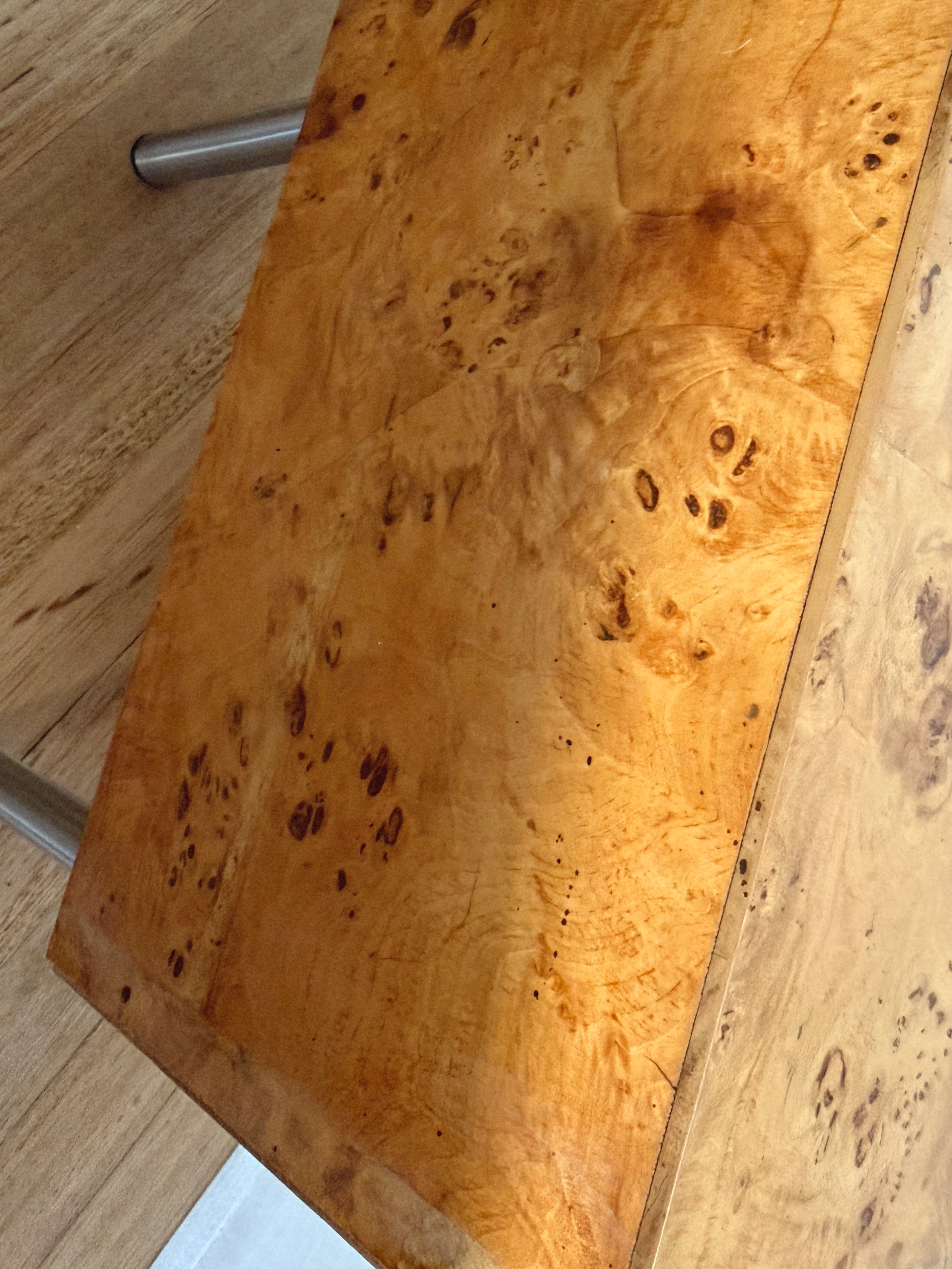 Wave Front Burl Bedside Tables