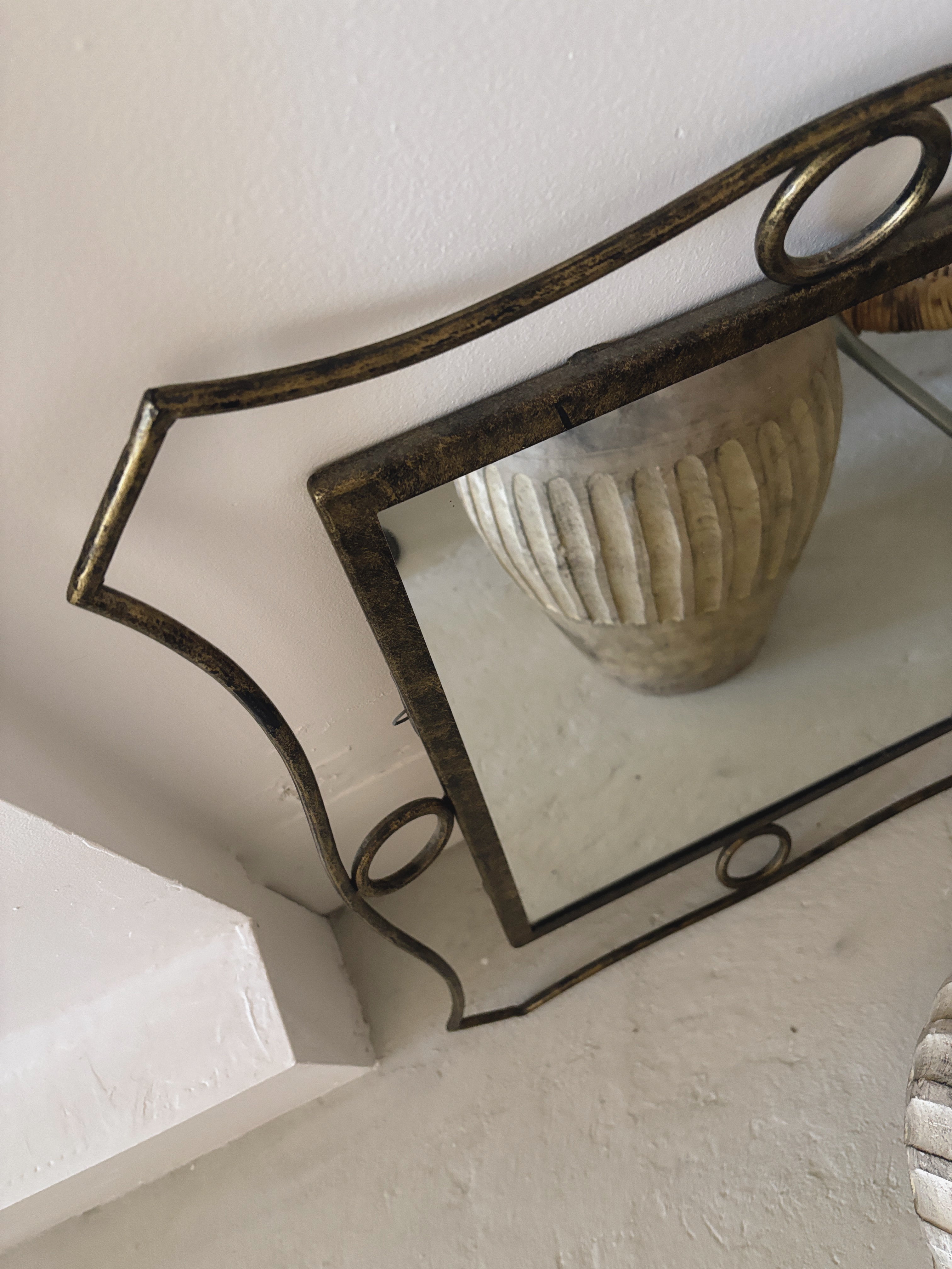 Geometric Steel Mirror
