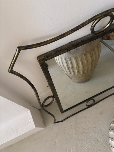 Geometric Steel Mirror