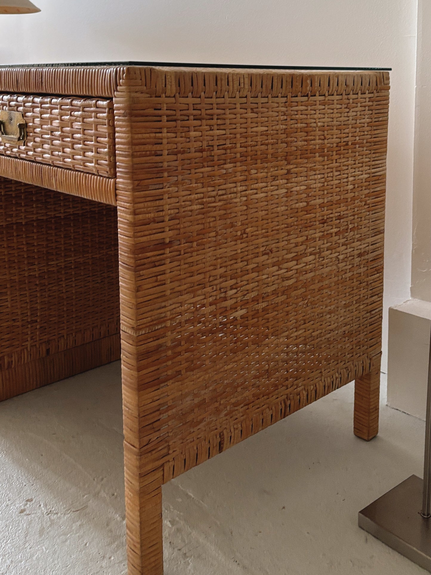 1970s Rattan Desk