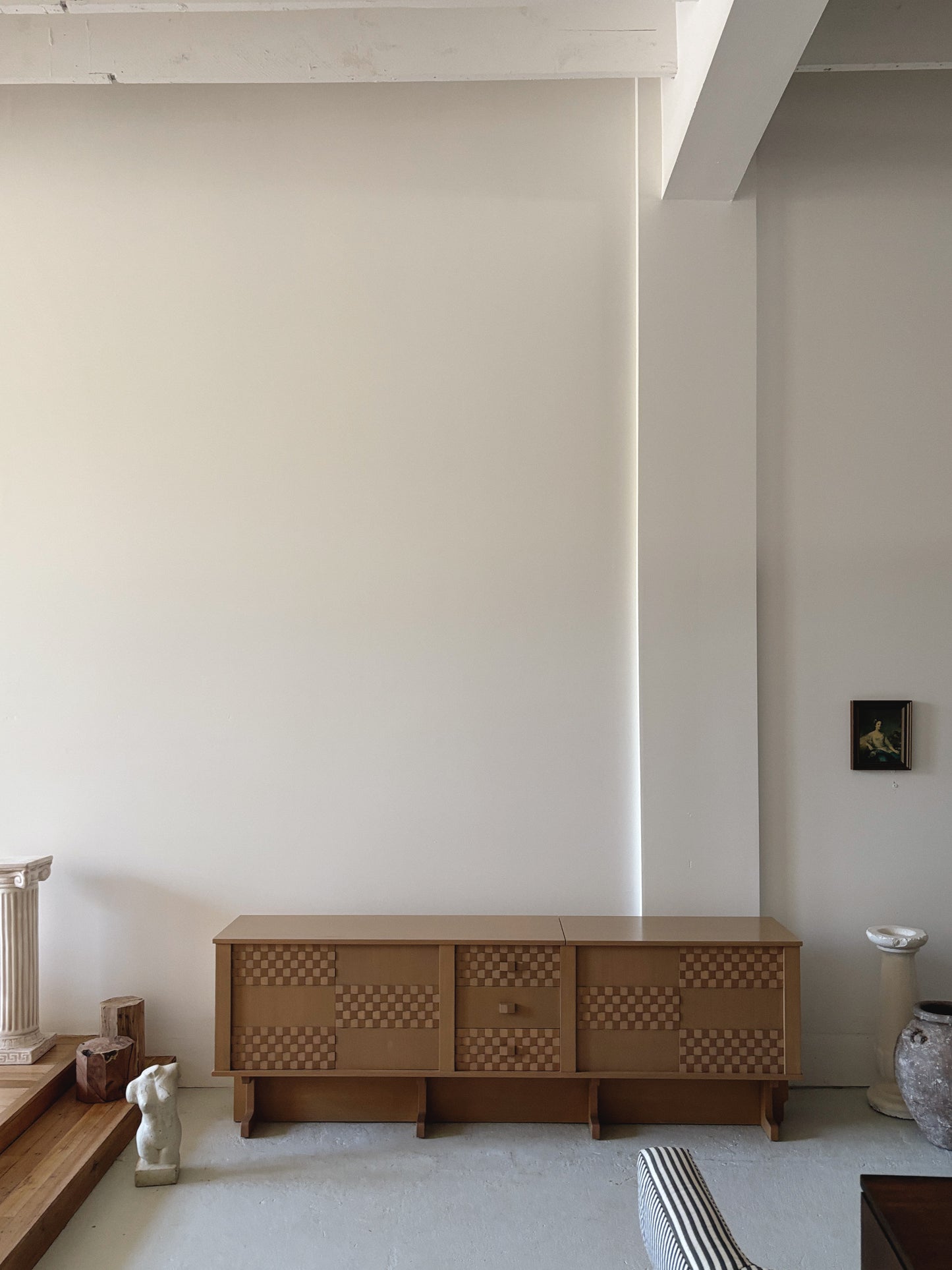 Custom 1980s Textured Sideboard