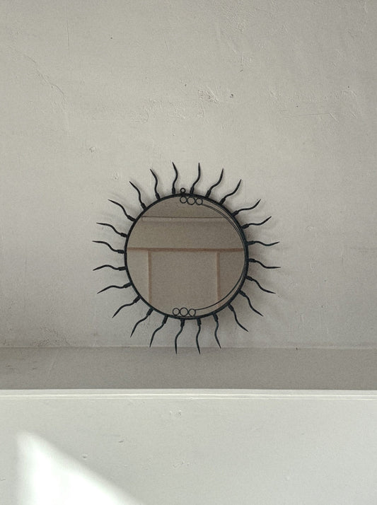 Wrought Iron Sun Mirror
