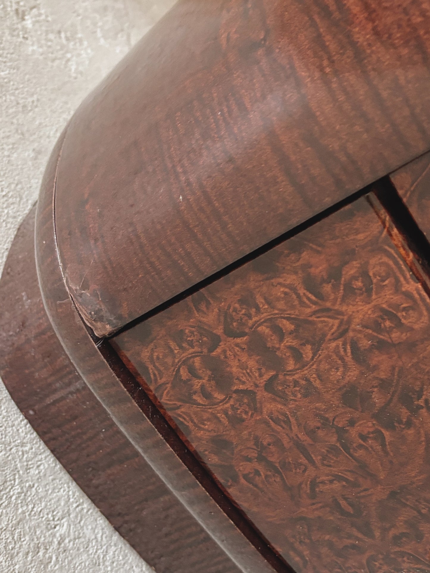 1990s Glossy Burl Bedside Tables