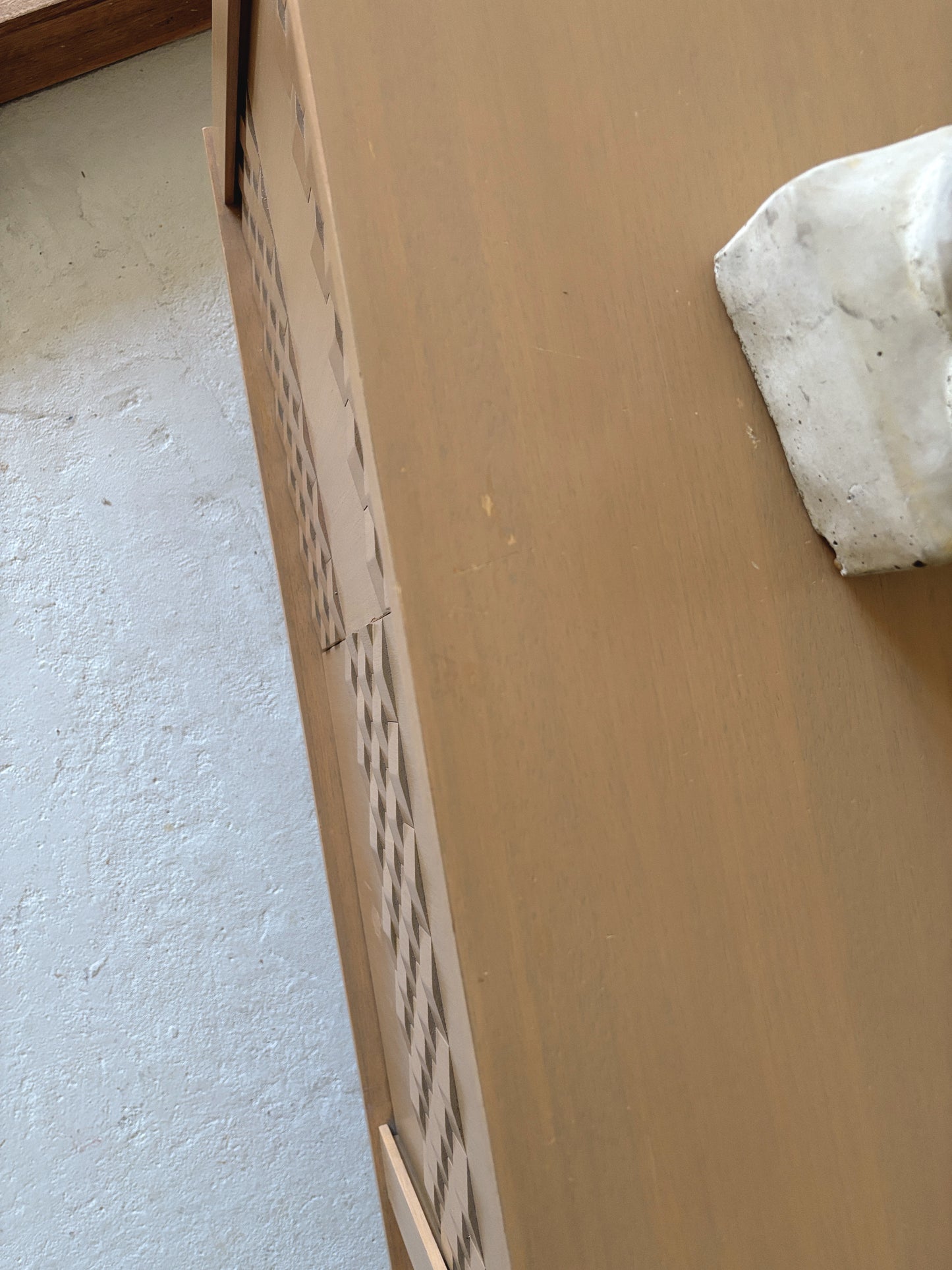 Custom 1980s Textured Sideboard