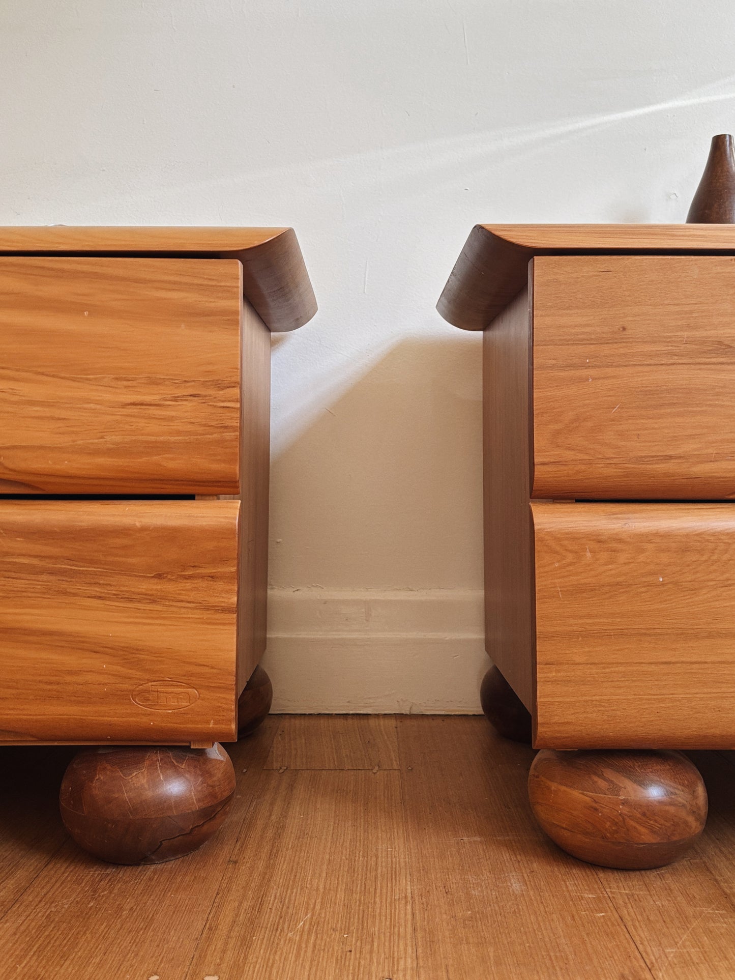 00s Ball Feet Bedside Tables